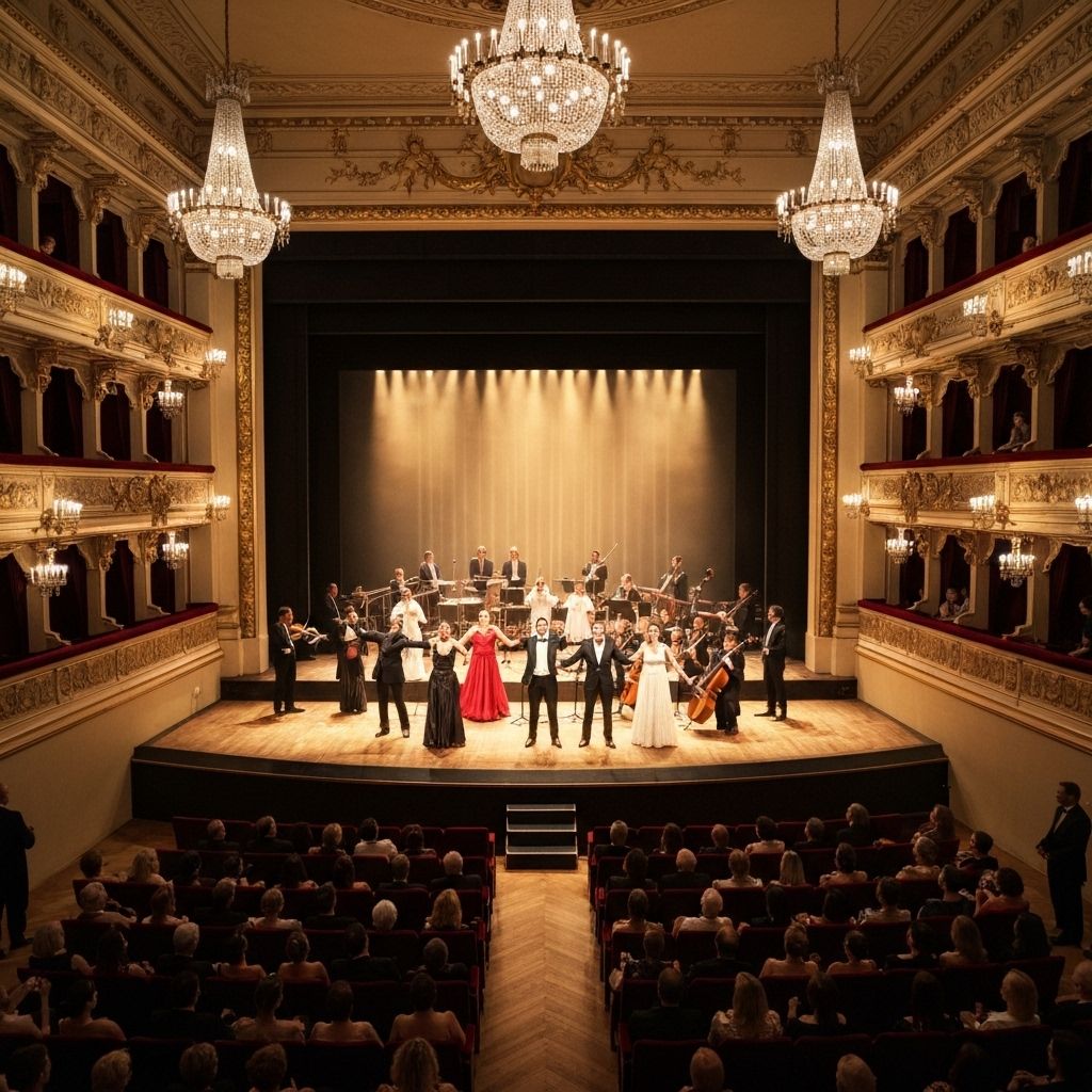 Historic Opera House with Performers